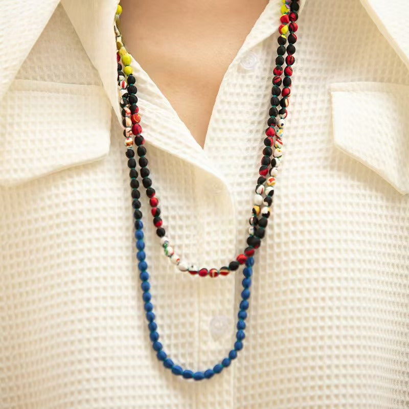 Silk Double Row Necklace