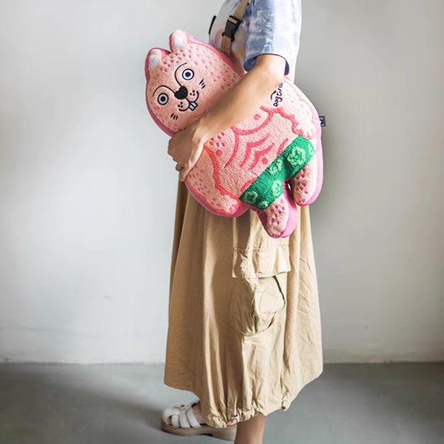 Original design Muscle Rabbit Mighty Dragon Autumn and Winter Throw Pillow Cushion