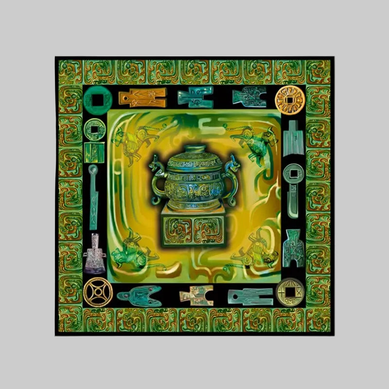 Dreaming of Chang'an: The Bronze Age (43.31″ × 43.31″) ▏FANYANYAN Original Design
