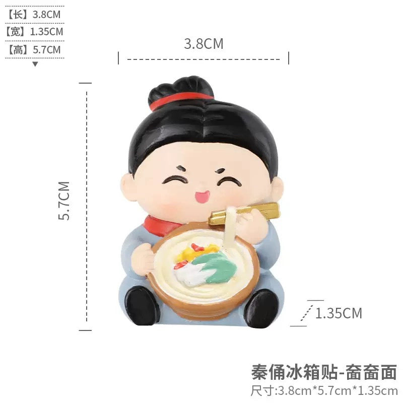 Xi'an merchandise souvenirs Qin Shi Huang Terracotta Warriors and Horses, resin refrigerator stickers, cute magnets, Shaanxi travel souvenir