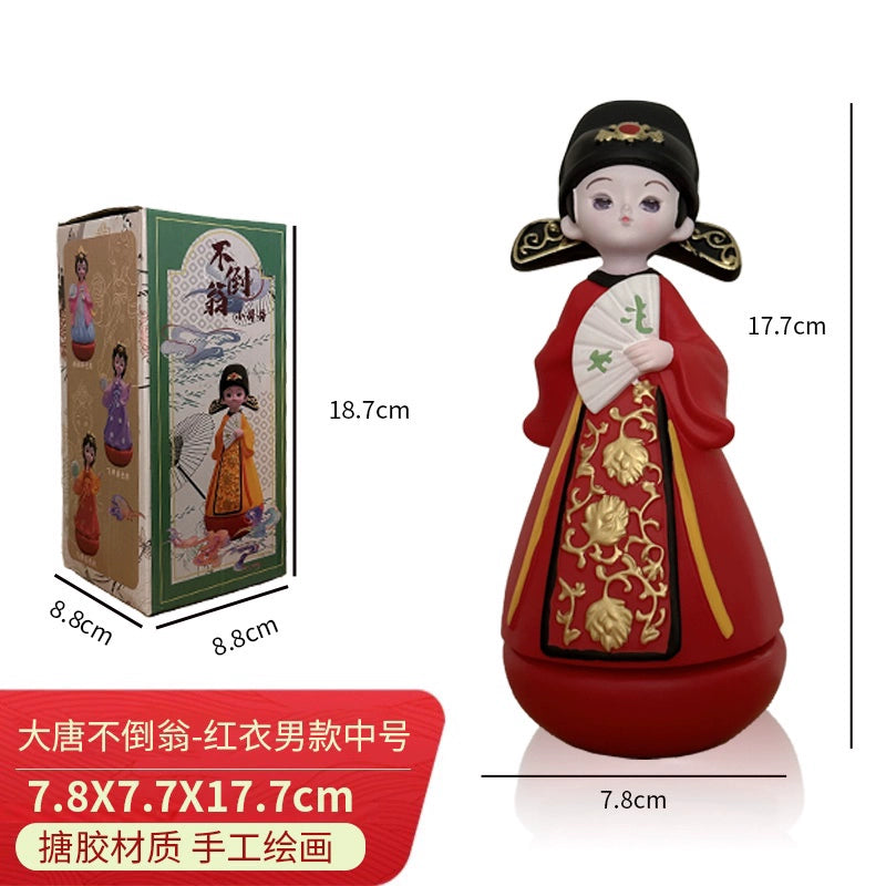 Xi'an Cultural and Creative Industry: Tumbler Girl, Tang Dynasty City Never Sleeps Ornaments, Souvenirs, National Trend Gifts, and Internet Celebrities