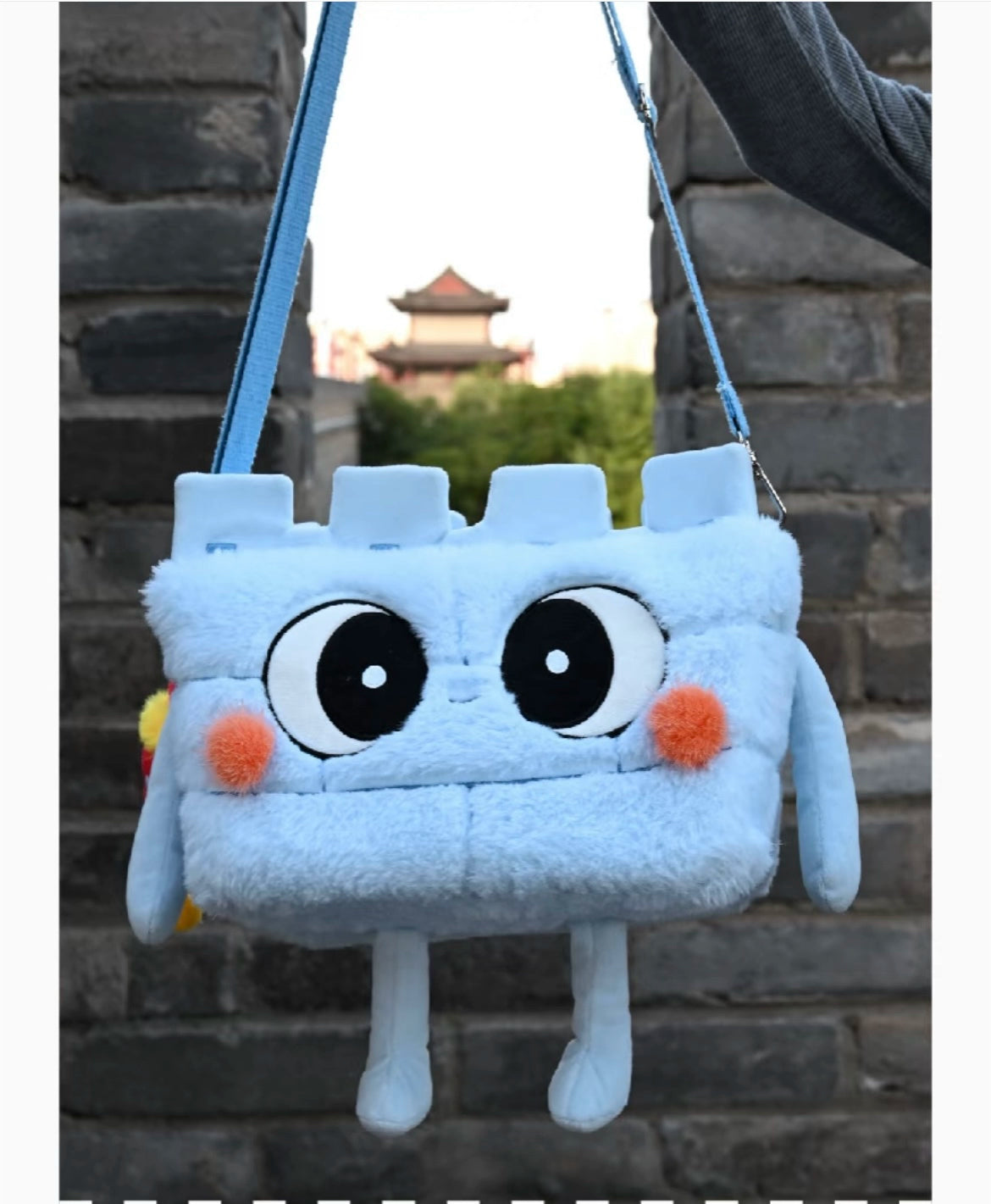 Xi'an merchandise wall wall merchandise ancient city wall clock in genuine plush magnetic pendant refrigerator sticker cute souvenir