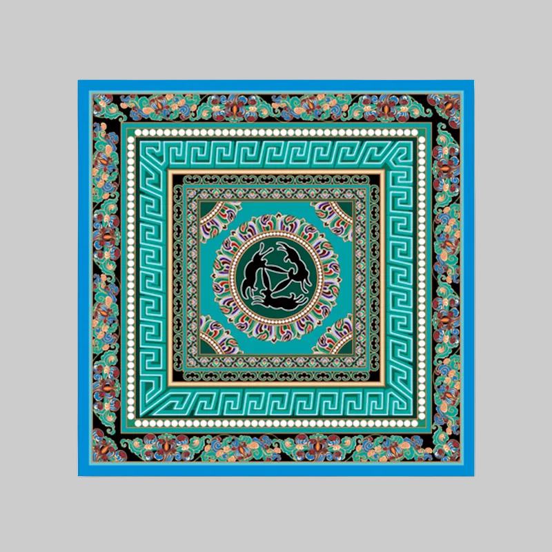 Dreamy Dunhuang - Three Rabbits Circular Pattern Caisson ▏Original Design