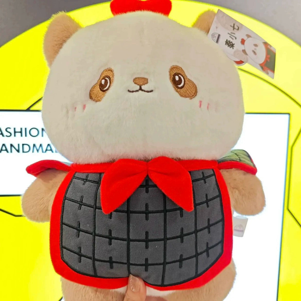 Xi'an Cultural and Creative Terracotta Warriors Authentic Qin Xiaoqi Plush Bear Pendant Qin Emperor Terracotta Keychain Cute Souvenir