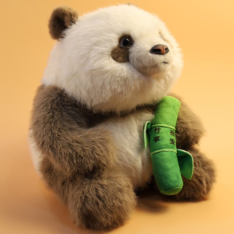 Qin Hanhan the Panda Plush Toy Holding Bamboo