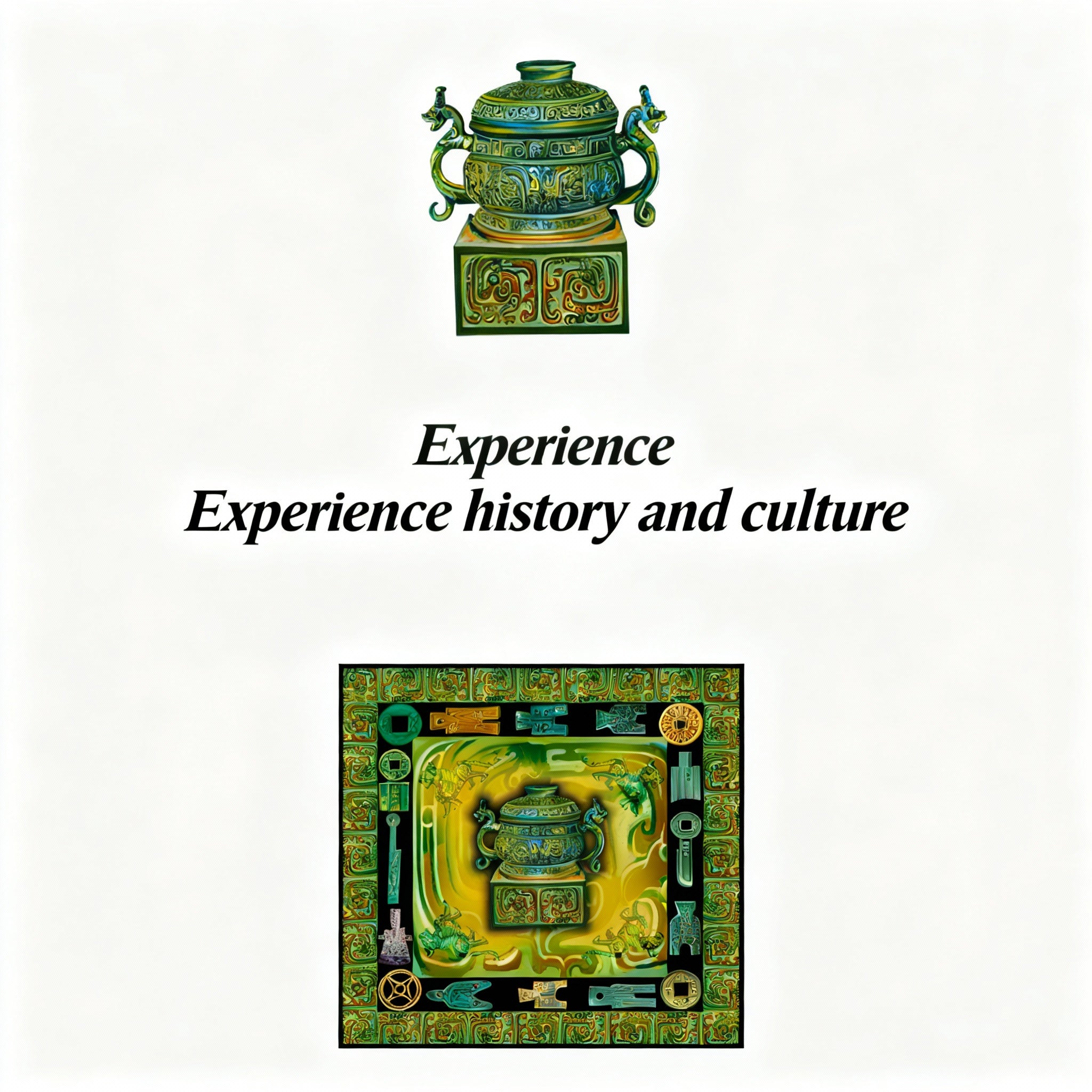 Dreaming of Chang'an: The Bronze Age (43.31″ × 43.31″) ▏FANYANYAN Original Design