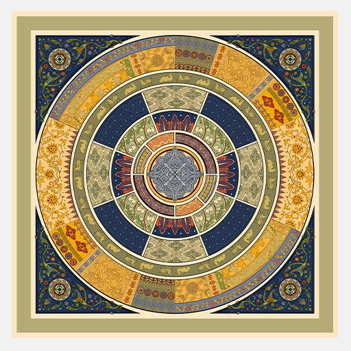 Meet Central Asia · Silk Road Joy (±110x110cm) ▏FANYANYAN Original Design