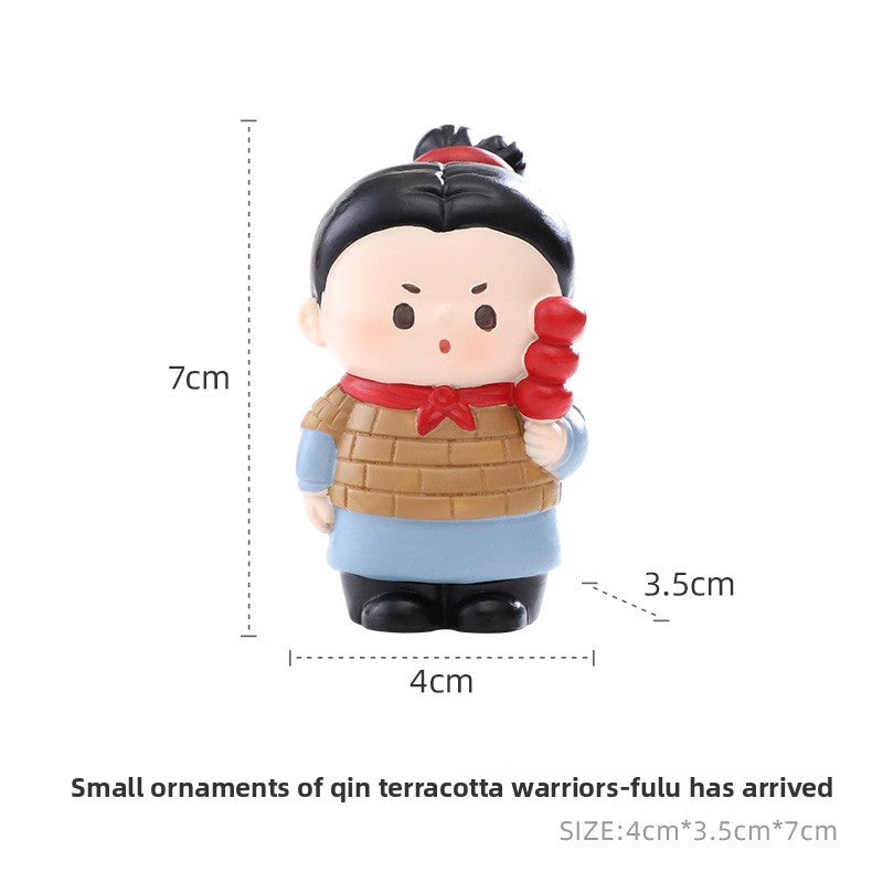 Xi'an merchandise souvenirs Qin Shi Huang Terracotta Warriors and Horses, resin refrigerator stickers, cute magnets, Shaanxi travel souvenir