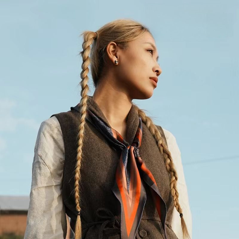 Yunxi Yongzhong Diamond-Pattern Scarf