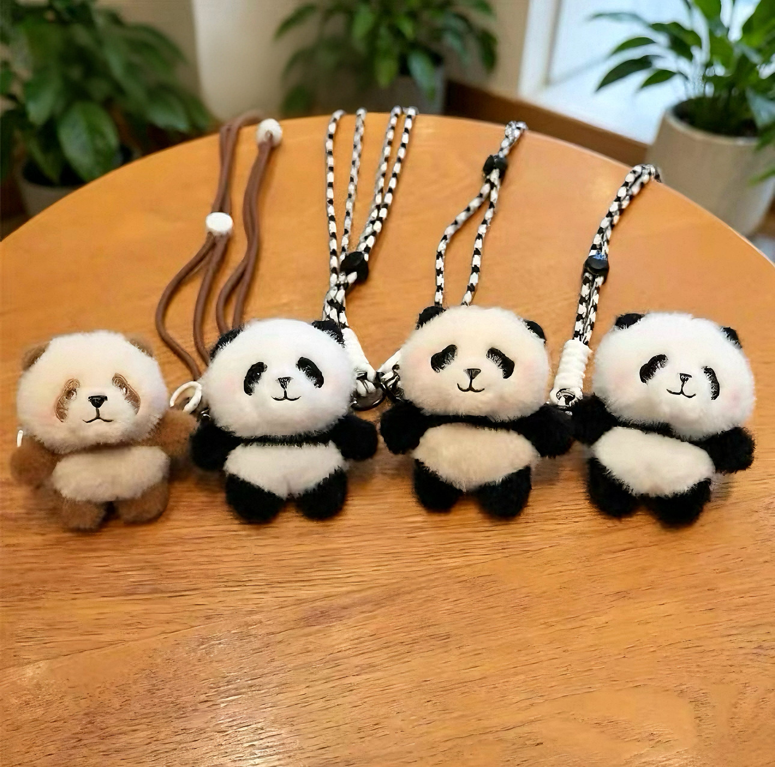 Mini Panda Phone Clip Plush