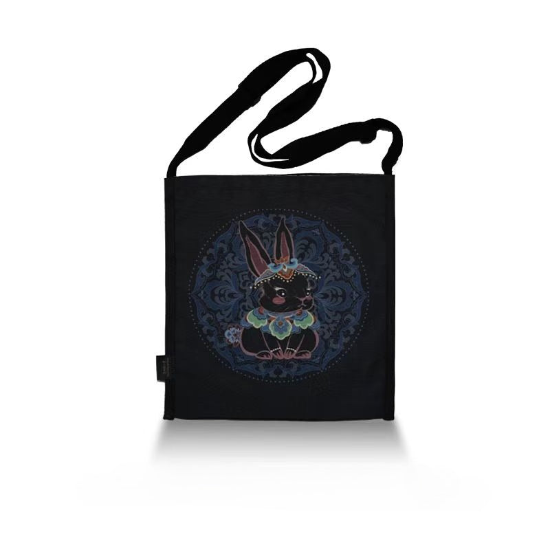 Dunhuang Zodiac Canvas Bag (Black)