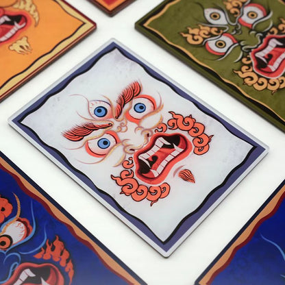 Five Directions God of Wealth Fridge Magnet