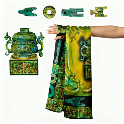 Dreaming of Chang'an: The Bronze Age (43.31″ × 43.31″) ▏FANYANYAN Original Design