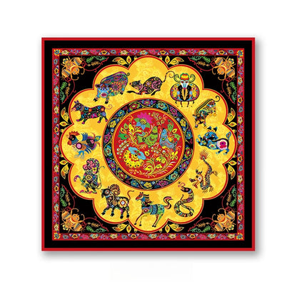 Dreaming of Chang'an·The Twelve Zodiac Signs Pure Natural Silk Original Design