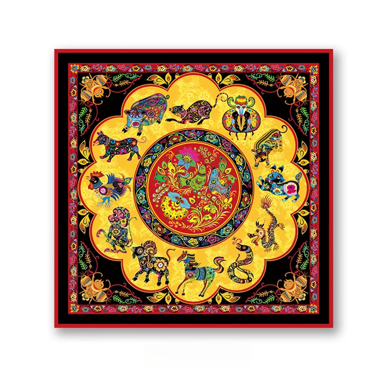 Dreaming of Chang'an·The Twelve Zodiac Signs Pure Natural Silk Original Design