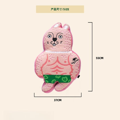 Original design Muscle Rabbit Mighty Dragon Autumn and Winter Throw Pillow Cushion