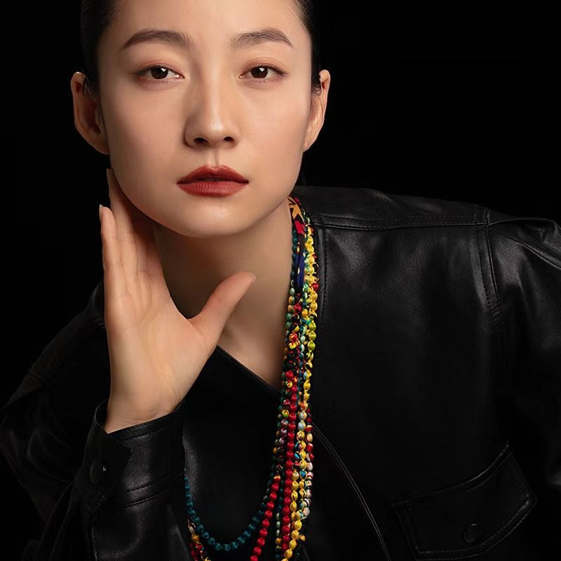 Silk Double Row Necklace