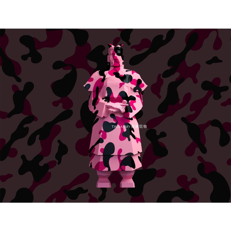 THISARMY Terracotta Warriors Painted Series Camouflage Pink