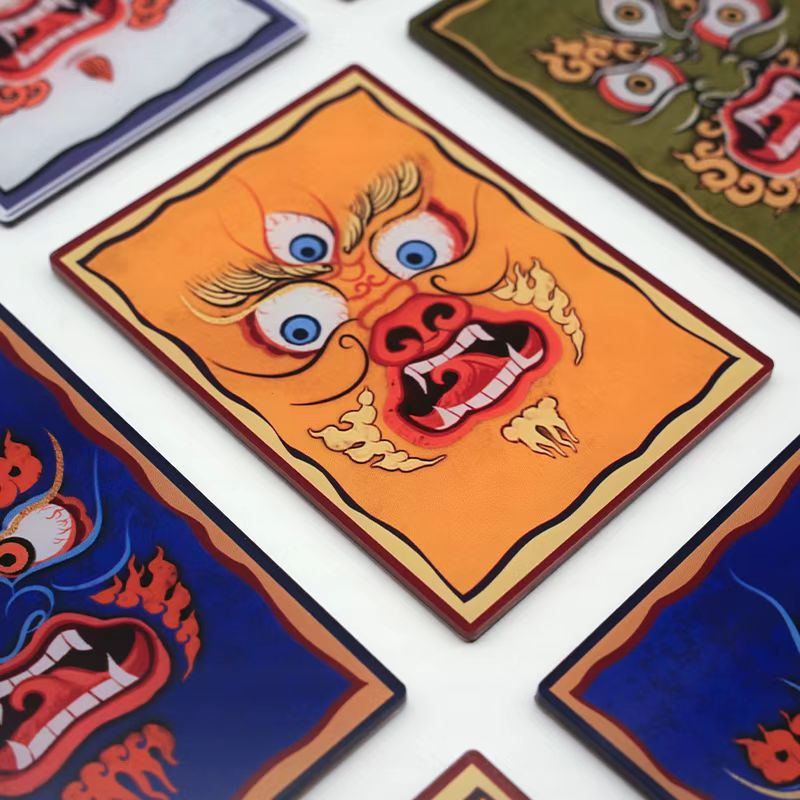 Five Directions God of Wealth Fridge Magnet