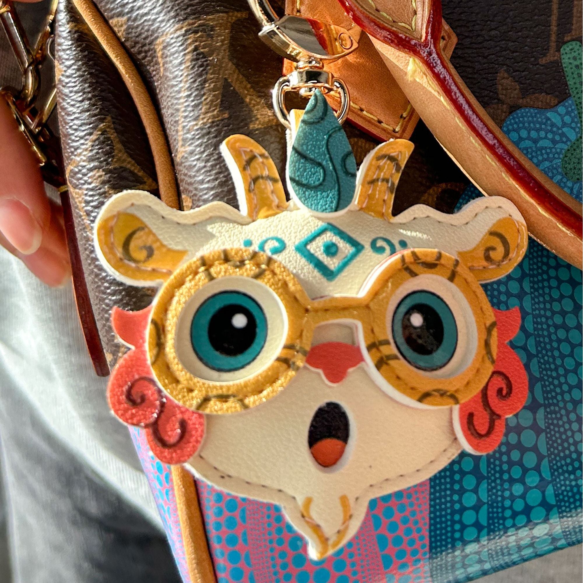 Auspicious Beasts Alliance Series – Baize (God of Wisdom & Learning) PU Leather Hanging Charm