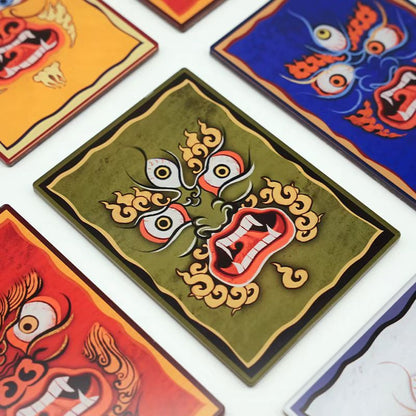 Five Directions God of Wealth Fridge Magnet