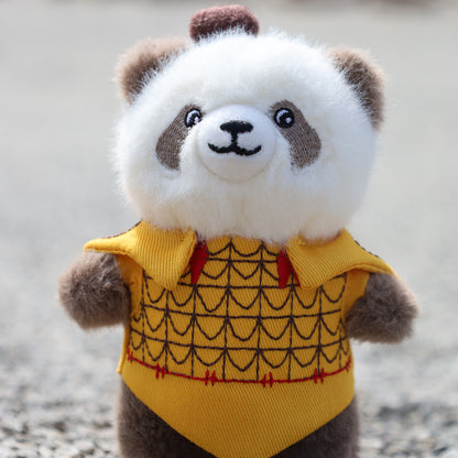 Panda Qizai Terracotta Warrior Plush Pendant