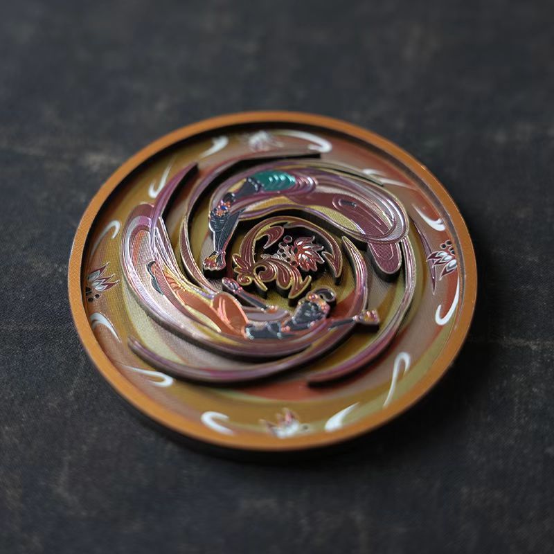 Dunhuang Silver Foil Fridge Magnet