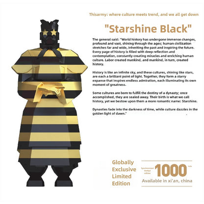 THISARMY – ‘Starshine Black’ Original Terracotta Warrior Figurine, Limited Edition Collectible