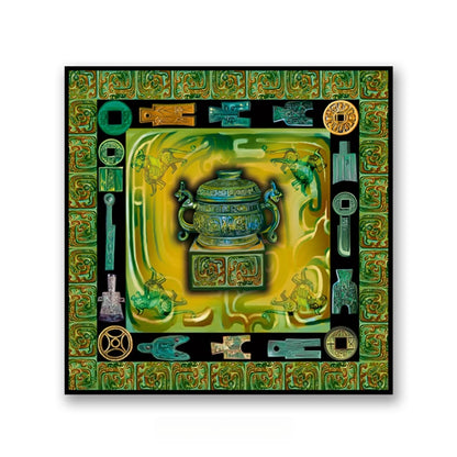 Dreaming of Chang'an: The Bronze Age (43.31″ × 43.31″) ▏FANYANYAN Original Design