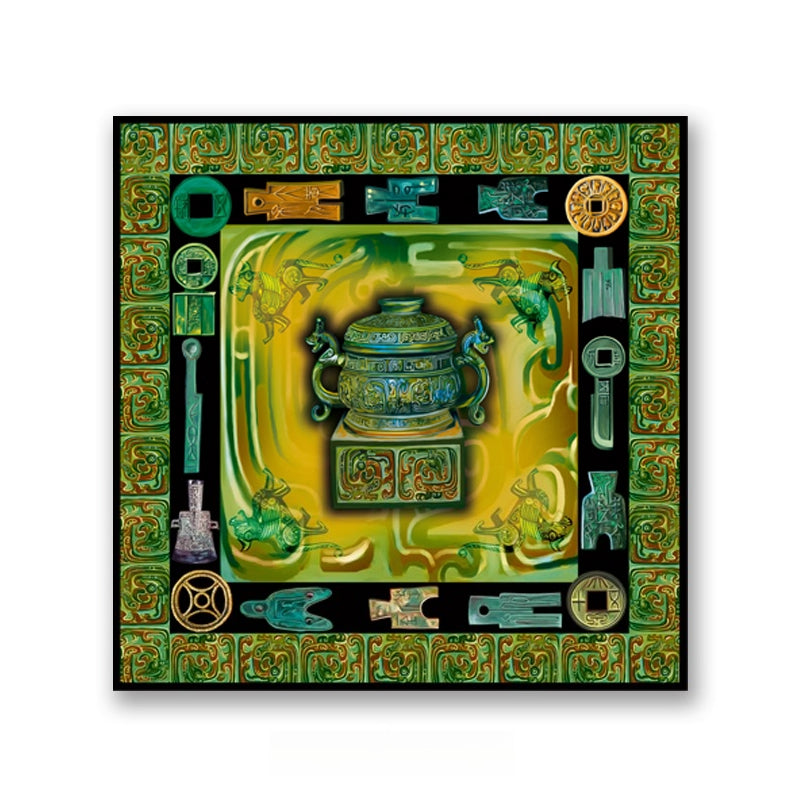 Dreaming of Chang'an: The Bronze Age (43.31″ × 43.31″) ▏FANYANYAN Original Design