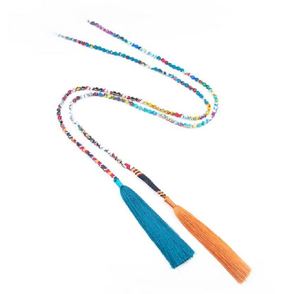 Single-row Silk Tassel Necklace