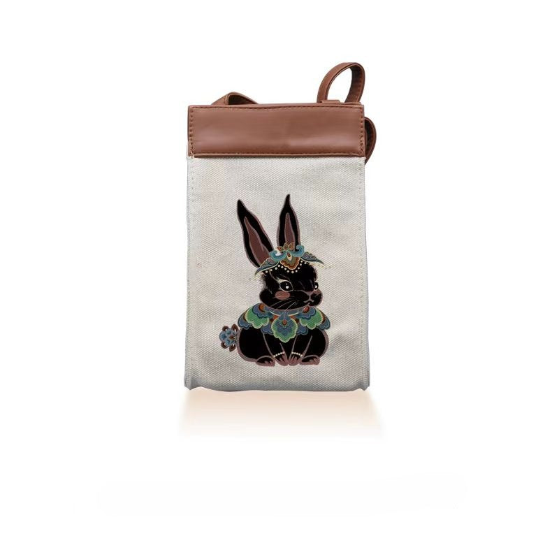 Dunhuang Zodiac Canvas Bag (White)