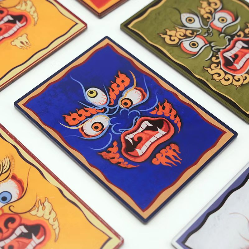 Five Directions God of Wealth Fridge Magnet