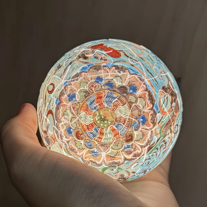 Dunhuang Lotus and Flying Apsaras Caisson Puzzle Night Light