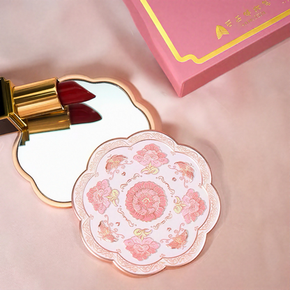 Oriental Flower-and-Bird Motif Compact Mirror Collection