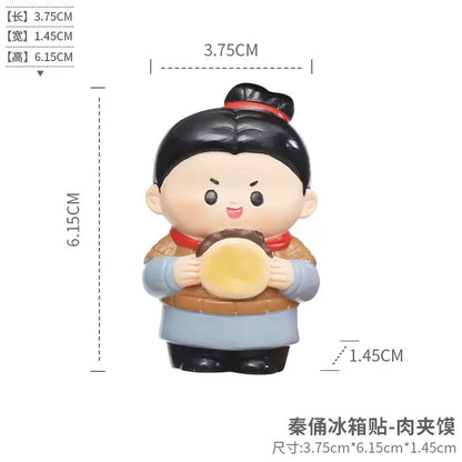 Xi'an merchandise souvenirs Qin Shi Huang Terracotta Warriors and Horses, resin refrigerator stickers, cute magnets, Shaanxi travel souvenir