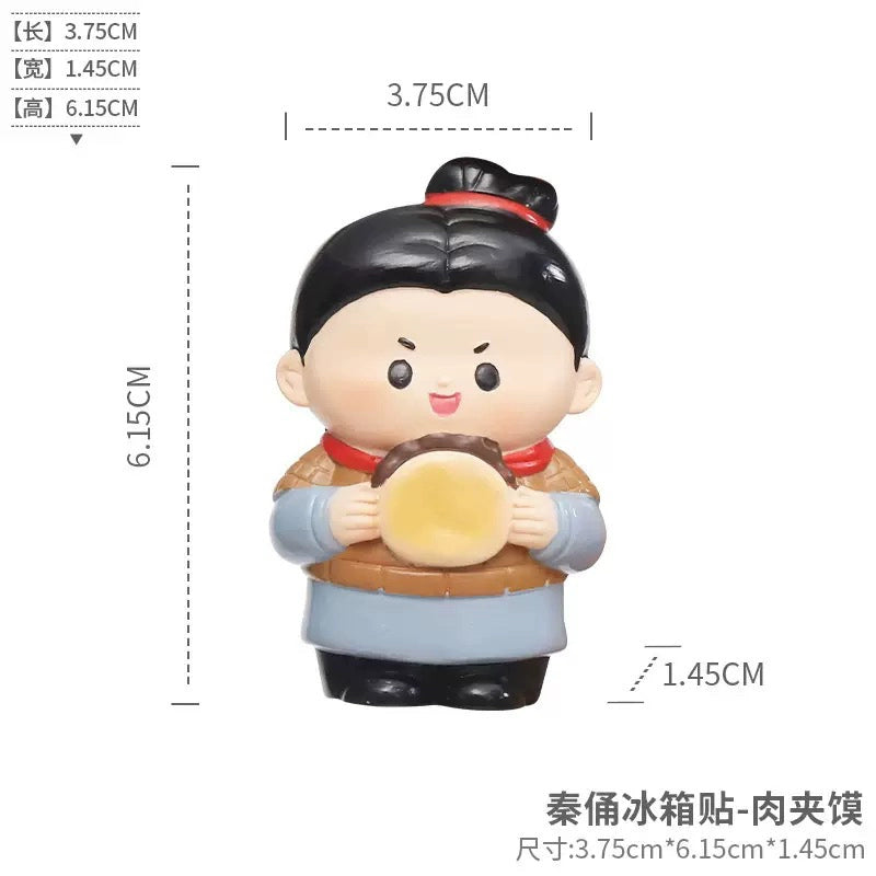 Xi'an merchandise souvenirs Qin Shi Huang Terracotta Warriors and Horses, resin refrigerator stickers, cute magnets, Shaanxi travel souvenir