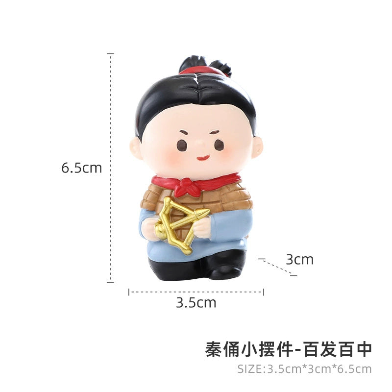 Xi'an merchandise souvenirs Qin Shi Huang Terracotta Warriors and Horses, resin refrigerator stickers, cute magnets, Shaanxi travel souvenir