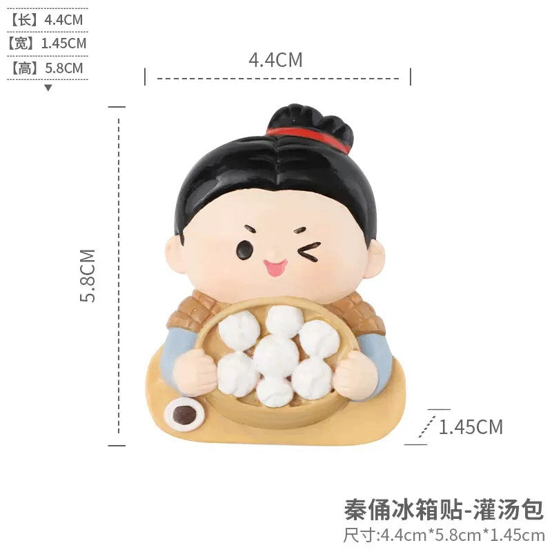 Xi'an merchandise souvenirs Qin Shi Huang Terracotta Warriors and Horses, resin refrigerator stickers, cute magnets, Shaanxi travel souvenir