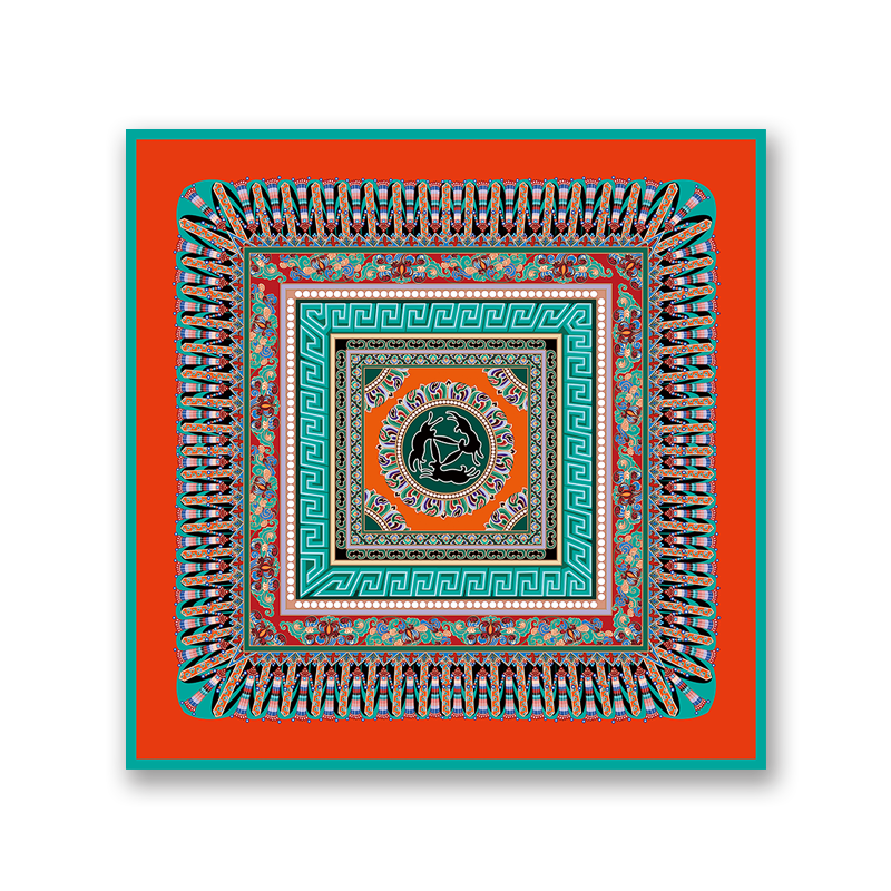 Dreamy Dunhuang - Three Rabbits Circular Pattern Caisson ▏Original Design