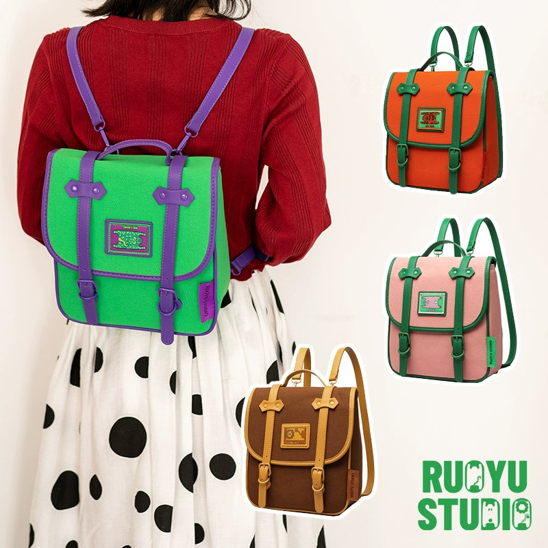 Original design casual commuter canvas backpack