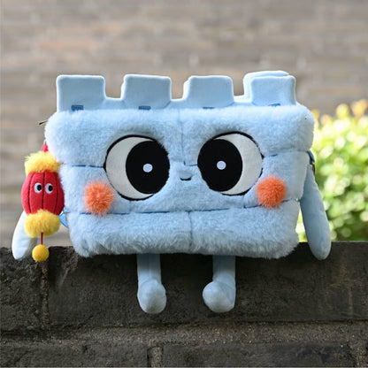 Xi'an merchandise wall wall merchandise ancient city wall clock in genuine plush magnetic pendant refrigerator sticker cute souvenir