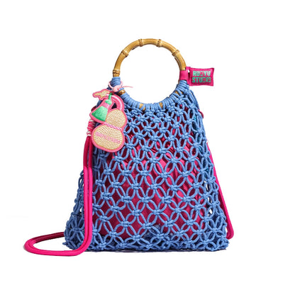 Original design portable messenger mesh woven bag