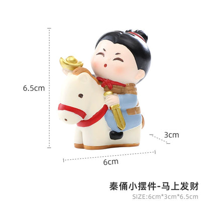 Xi'an merchandise souvenirs Qin Shi Huang Terracotta Warriors and Horses, resin refrigerator stickers, cute magnets, Shaanxi travel souvenir