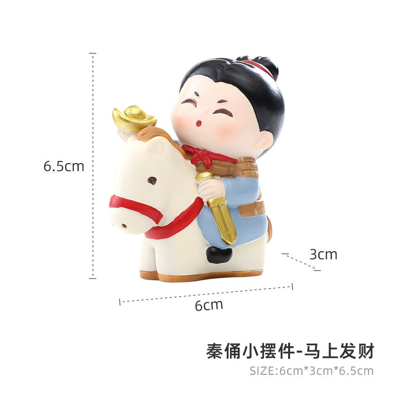 Xi'an merchandise souvenirs Qin Shi Huang Terracotta Warriors and Horses, resin refrigerator stickers, cute magnets, Shaanxi travel souvenir