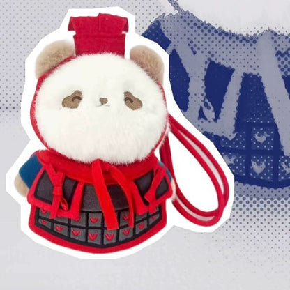 Xi'an Cultural and Creative Terracotta Warriors Authentic Qin Xiaoqi Plush Bear Pendant Qin Emperor Terracotta Keychain Cute Souvenir