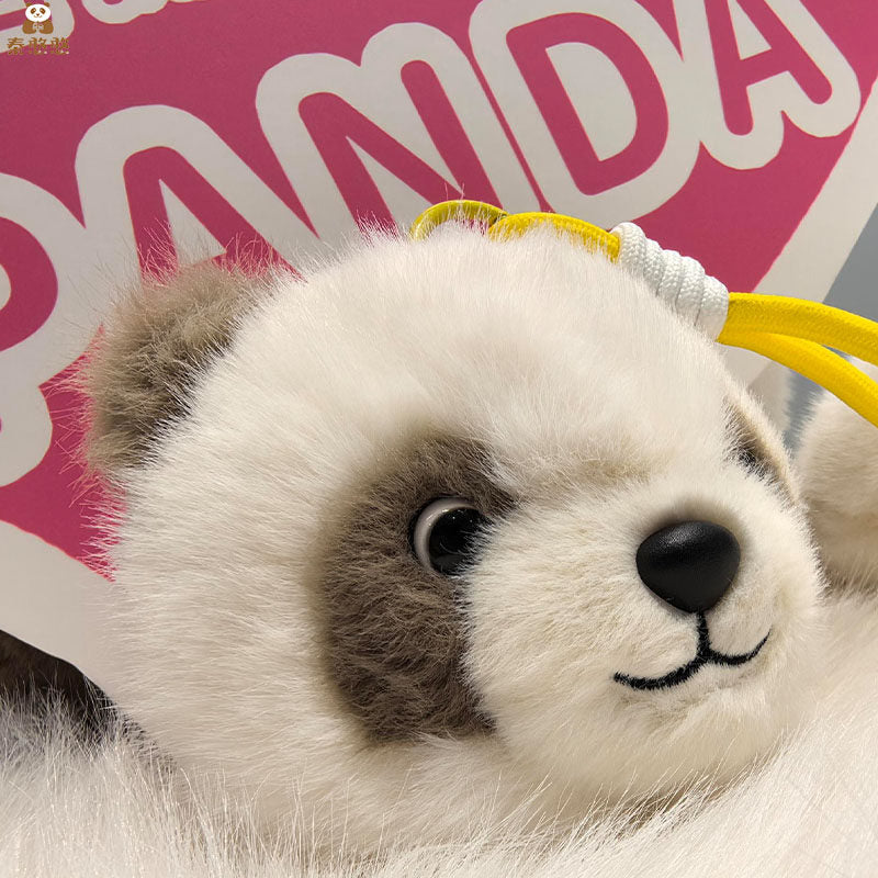 Qin Hanhan Panda Qizai Plush Toy Earphone Case