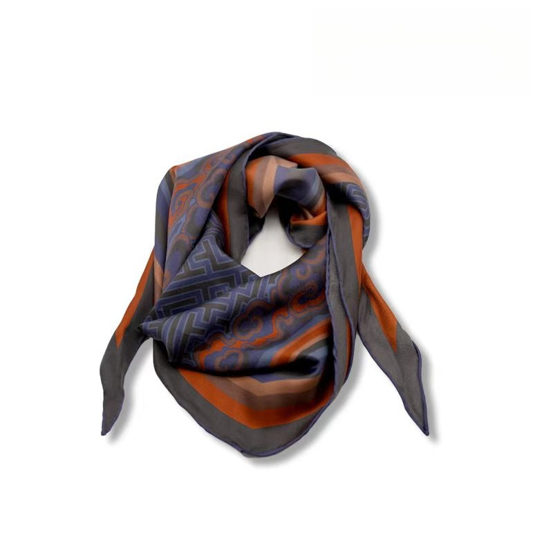 Yunxi Yongzhong Diamond-Pattern Scarf
