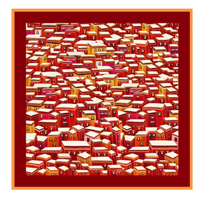 Wanji Song (Tibetan Culture) · Seda (35.43″ × 35.43″) ▏FANYANYAN Original Design