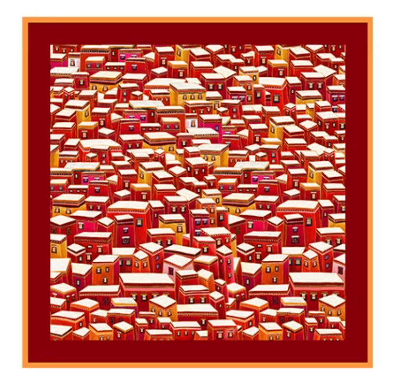 Wanji Song (Tibetan Culture) · Seda (35.43″ × 35.43″) ▏FANYANYAN Original Design